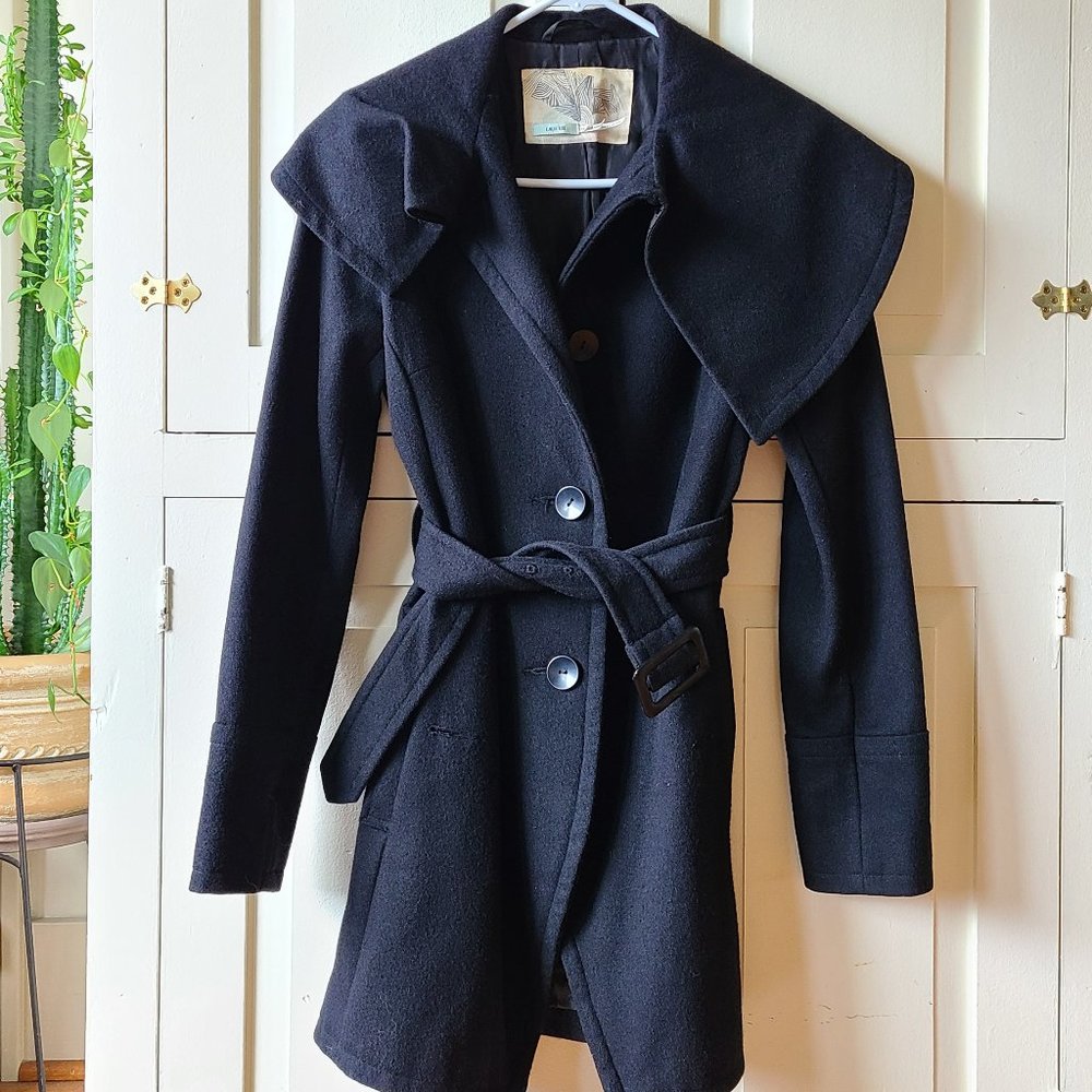 Kimchi Blue | Black Wool Pea Coat